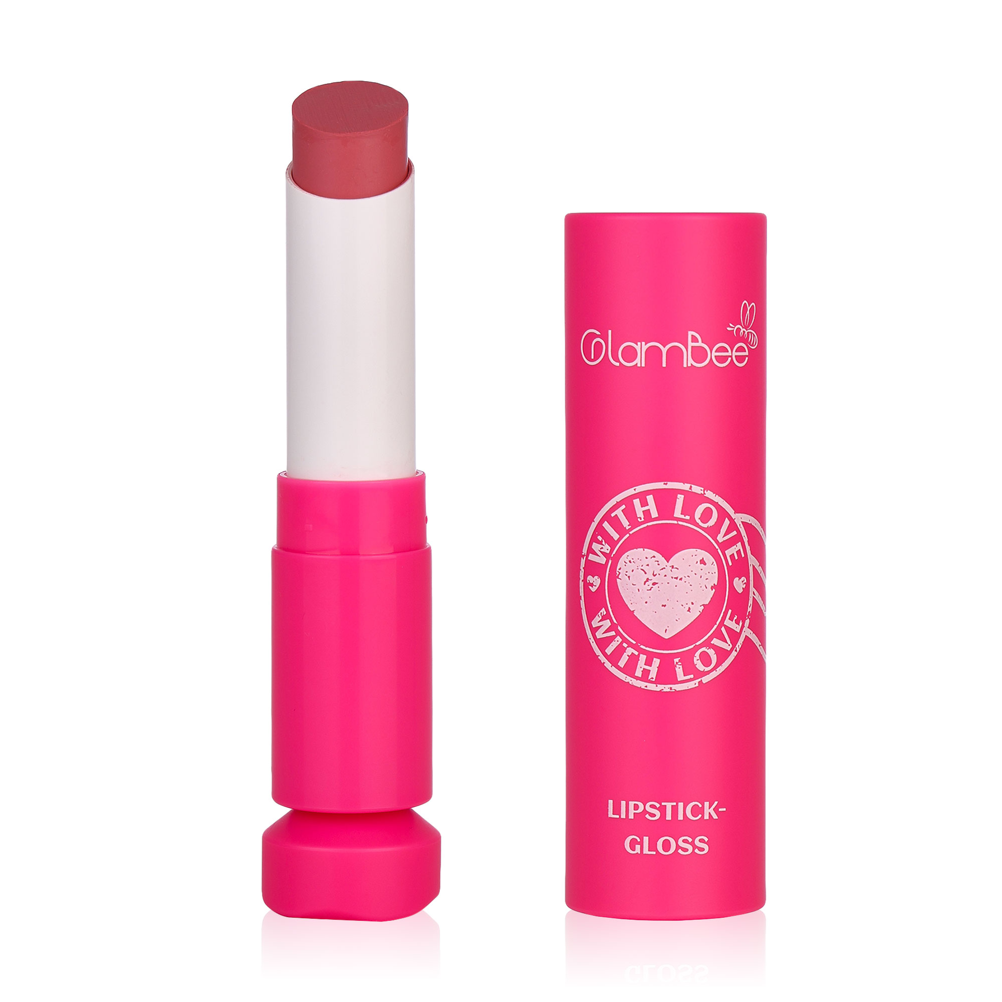 Помада-блиск для губ GlamBee  With Love тон 01, 3.8 г