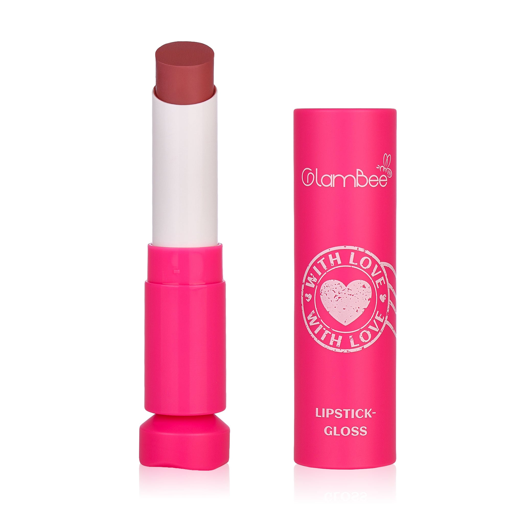 Помада-блиск для губ GlamBee  With Love тон 02, 3.8 г